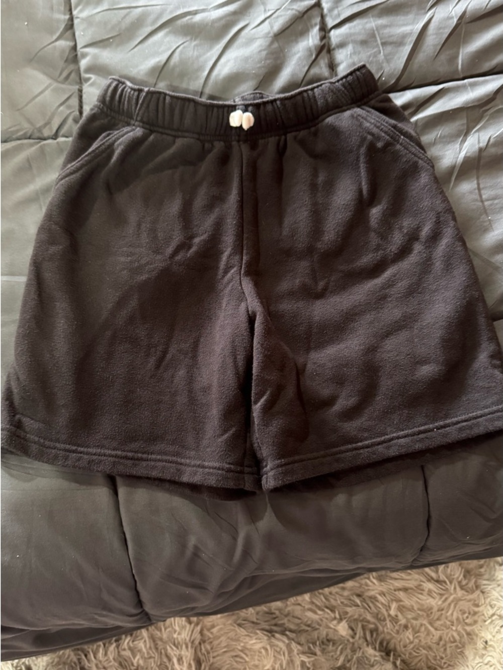 jumping beans Black Fleece Elastic Waist Shorts